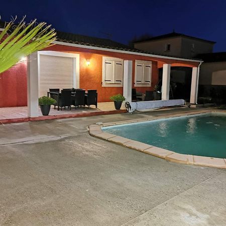 Villa Elegante A Carcassonne Avec Jardin Et Jacuzzi Exterior foto